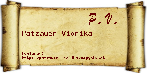 Patzauer Viorika névjegykártya