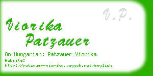 viorika patzauer business card